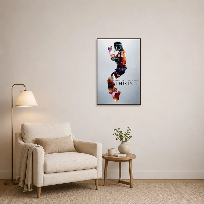 Silhouette pop music piece adds energy to the reading corner's serene ambiance.