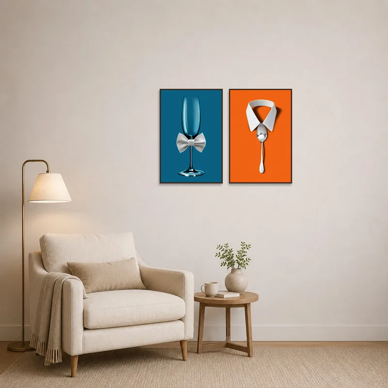 Fashionable culinary artwork inspiring in a cozy reading corner.