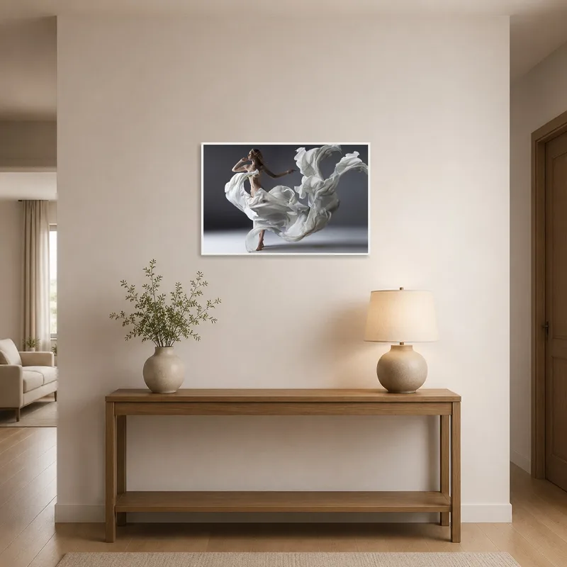 Ethereal Dance greeting guests in a welcoming entrance hall.