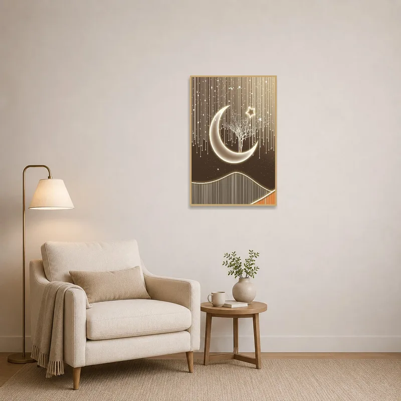 Lunar Dreamscape elevating a reading corner with celestial elements.