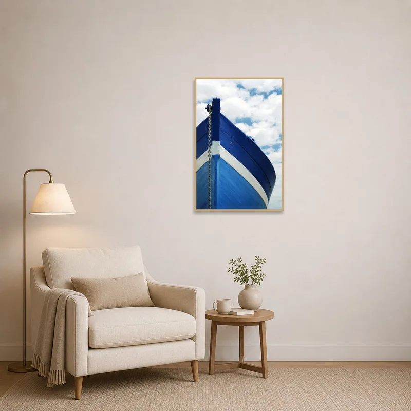 A soothing ship scene creates a peaceful reading-corner vibe.