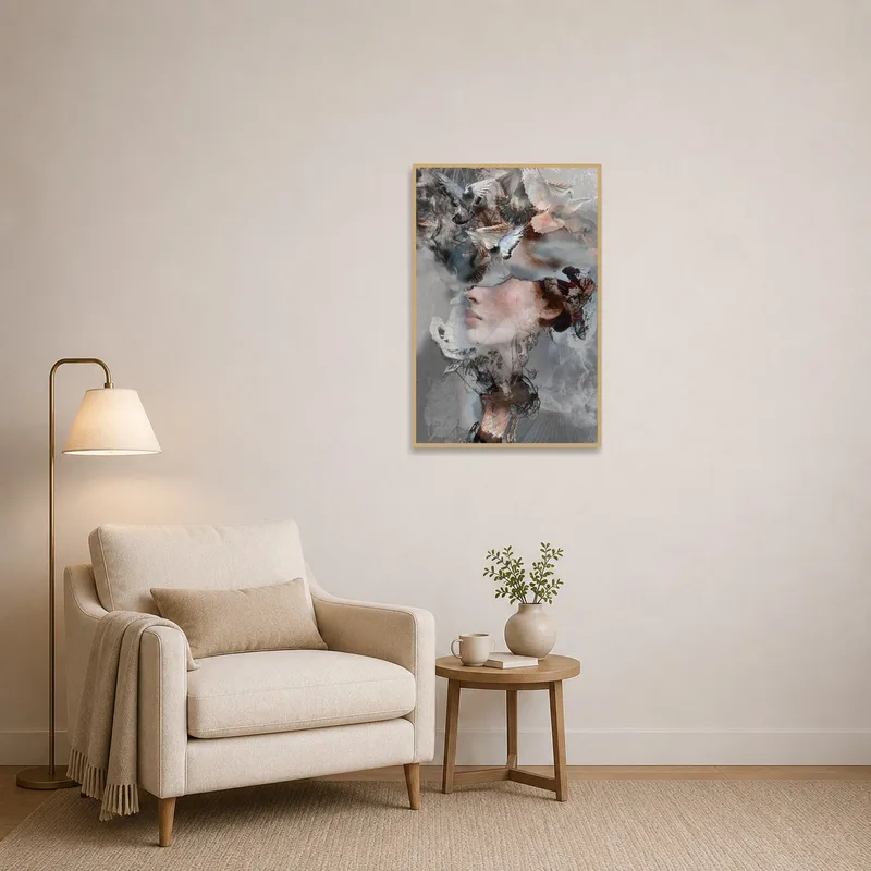 Surreal Vision adds whimsy to a quiet reading corner with a comfy chair.